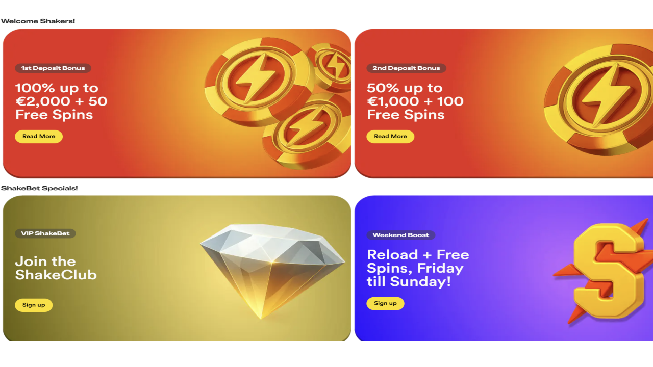 Shakebet bonus